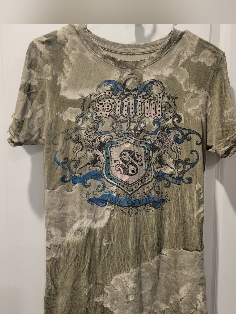 Sinful Love & Pride T Shirt SZ L